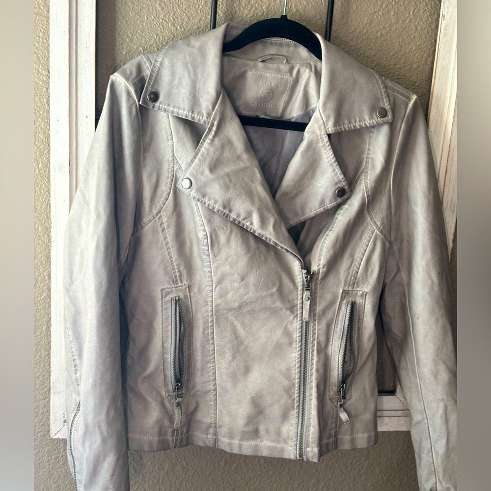 Max Studio faux Leather Moto jacket